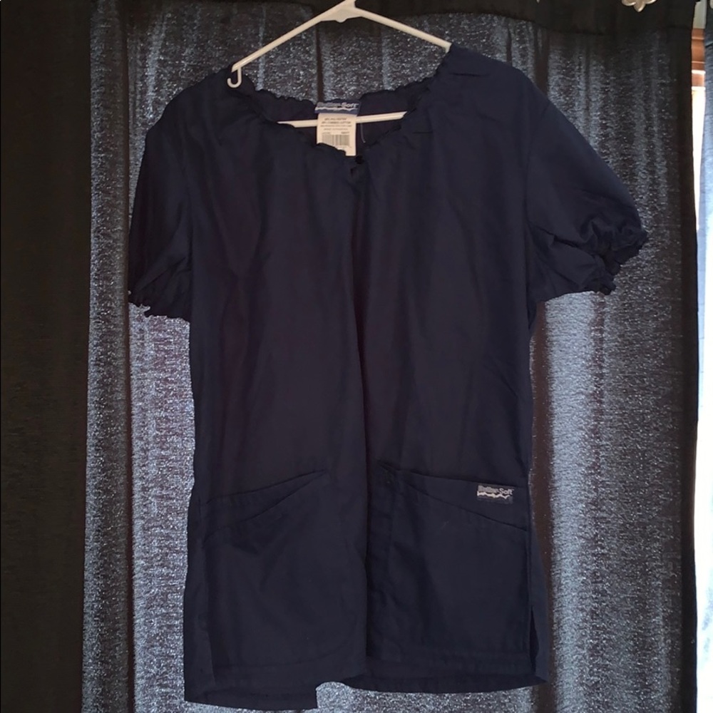 Large butter soft navy scrub tip
